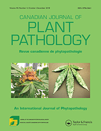 Cover image for Canadian Journal of Plant Pathology, Volume 40, Issue 4, 2018