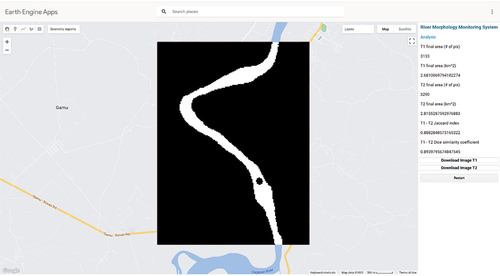 Figure 3. Landsat example from the Gamu Bridge; Cagayan River.