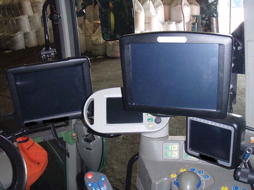 Figure 1. High-tech machines with computer surveillance equipment in tractors.