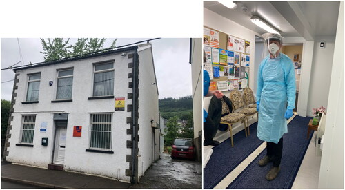 Figure 1. 27 March 2020: Chris butler at the Cynon Vale Medical practice.