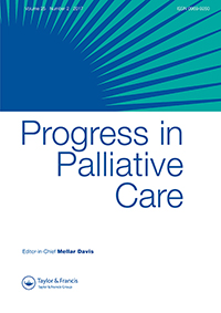 Cover image for Progress in Palliative Care, Volume 25, Issue 2, 2017
