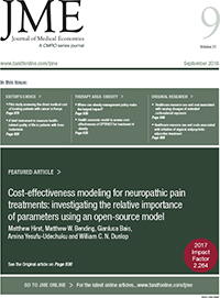 Cover image for Journal of Medical Economics, Volume 21, Issue 9, 2018