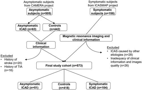 Figure 1 The derivation of the study groups.