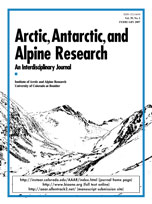 Cover image for Arctic, Antarctic, and Alpine Research, Volume 39, Issue 1, 2007