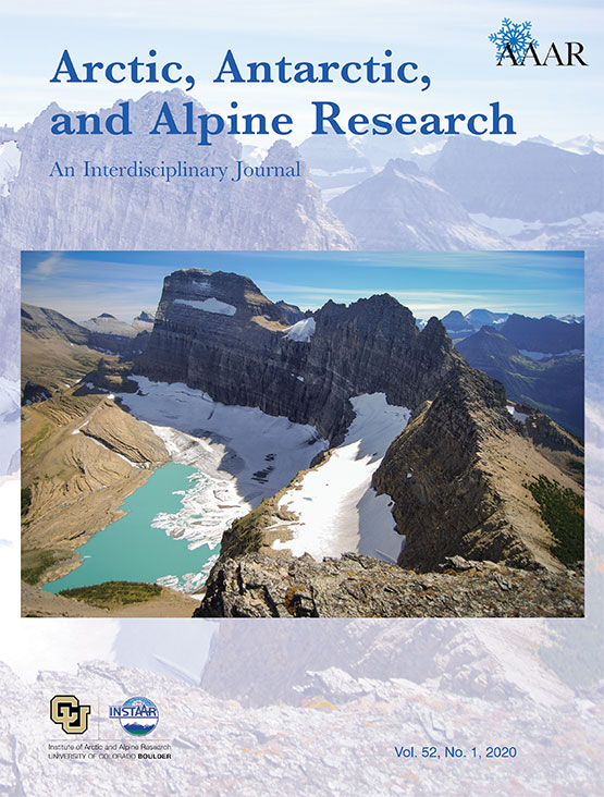 Cover image for Arctic, Antarctic, and Alpine Research, Volume 52, Issue 1, 2020