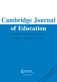 Cover image for Cambridge Journal of Education, Volume 48, Issue 2, 2018