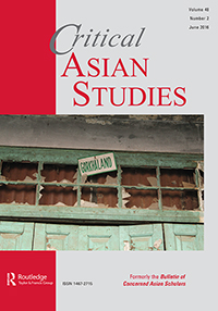 Cover image for Critical Asian Studies, Volume 48, Issue 2, 2016
