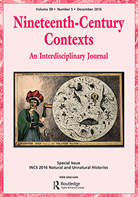 Cover image for Nineteenth-Century Contexts, Volume 38, Issue 5, 2016