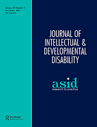 Cover image for Journal of Intellectual & Developmental Disability, Volume 40, Issue 4, 2015