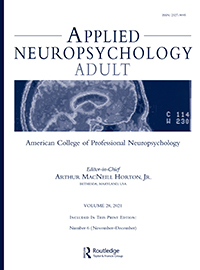Cover image for Applied Neuropsychology: Adult, Volume 28, Issue 6, 2021