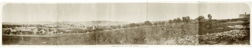 Figure 1. General view of the city from the North. Charles Wilson, Ordnance Survey of Jerusalem 1865. Image Courtesy of Palestine Exploration Fund.