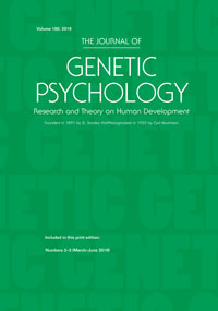 Cover image for The Journal of Genetic Psychology, Volume 180, Issue 2-3, 2019
