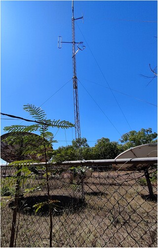 Figure 8. Existing telecommunications infrastructure on Mornington Island.