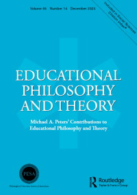 Cover image for Educational Philosophy and Theory, Volume 55, Issue 14, 2023