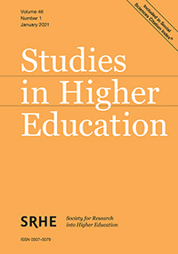 Cover image for Studies in Higher Education, Volume 46, Issue 1, 2021