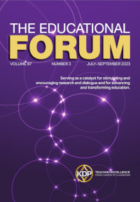 Cover image for The Educational Forum, Volume 87, Issue 3, 2023