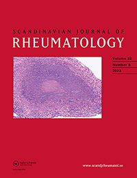 Cover image for Scandinavian Journal of Rheumatology, Volume 52, Issue 5, 2023