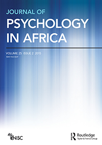 Cover image for Journal of Psychology in Africa, Volume 25, Issue 2, 2015