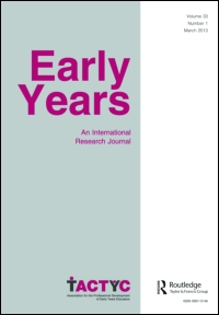 Cover image for Early Years, Volume 23, Issue 1, 2003