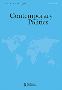 Cover image for Contemporary Politics, Volume 26, Issue 3, 2020