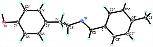 Figure 2. ORTEP drawing of the single-crystal X-ray structure of compound 17.