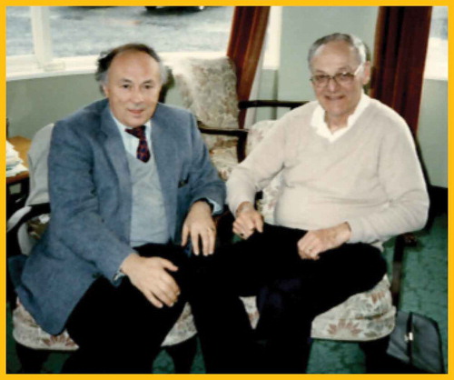 Figure 1. Prof. Konecny and Dr. Doyle (Sky Island; 1986)