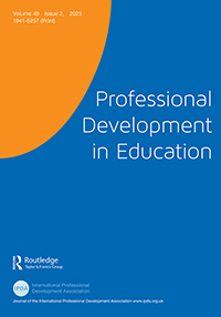 Cover image for Professional Development in Education, Volume 49, Issue 2, 2023
