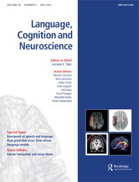 Cover image for Language, Cognition and Neuroscience, Volume 38, Issue 4, 2023