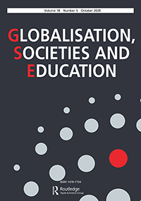 Cover image for Globalisation, Societies and Education, Volume 18, Issue 5, 2020