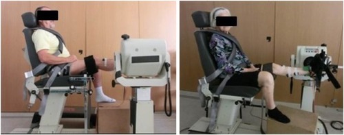 Figure 3 Plantar flexor strength test protocol in the BiodexSystem III machine.