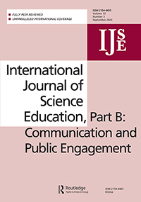 Cover image for International Journal of Science Education, Part B, Volume 13, Issue 3, 2023