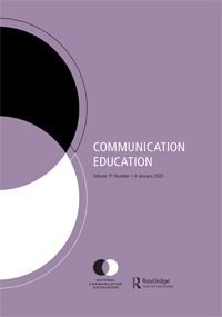 Cover image for Communication Education, Volume 71, Issue 1, 2022