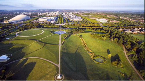 Figure 3. Midsummer Boulevard, Central Milton Keynes. Image credit: Drone MK, www.dronemk.co.uk.