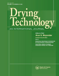 Cover image for Drying Technology, Volume 41, Issue 6, 2023