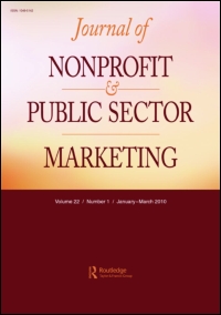 Cover image for Journal of Nonprofit & Public Sector Marketing, Volume 29, Issue 1, 2017