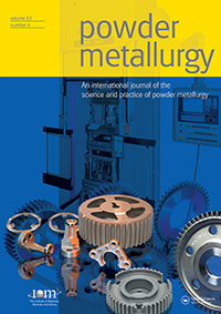 Cover image for Powder Metallurgy, Volume 63, Issue 4, 2020