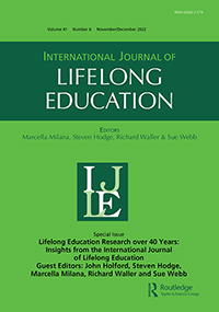 Cover image for International Journal of Lifelong Education, Volume 41, Issue 6, 2022