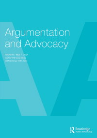Cover image for Argumentation and Advocacy, Volume 23, Issue 3, 1987