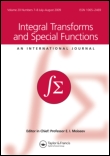 Cover image for Integral Transforms and Special Functions, Volume 18, Issue 8, 2007