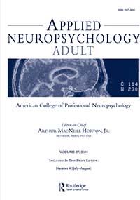 Cover image for Applied Neuropsychology: Adult, Volume 27, Issue 4, 2020