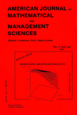 Cover image for American Journal of Mathematical and Management Sciences, Volume 17, Issue 3-4, 1997