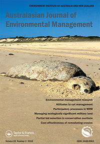 Cover image for Australasian Journal of Environmental Management, Volume 25, Issue 2, 2018