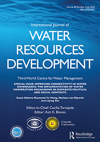 Cover image for International Journal of Water Resources Development, Volume 38, Issue 4, 2022