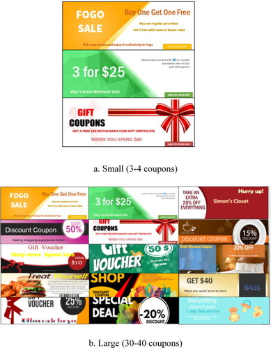 Figure A1. Manipulation of in-app coupons.