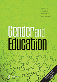 Cover image for Gender and Education, Volume 29, Issue 6, 2017