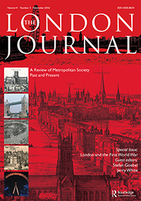 Cover image for The London Journal, Volume 41, Issue 3, 2016
