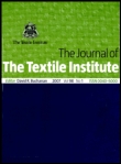 Cover image for The Journal of The Textile Institute, Volume 100, Issue 3, 2009