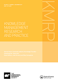 Cover image for Knowledge Management Research & Practice, Volume 17, Issue 4, 2019