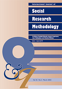 Cover image for International Journal of Social Research Methodology, Volume 25, Issue 2, 2022