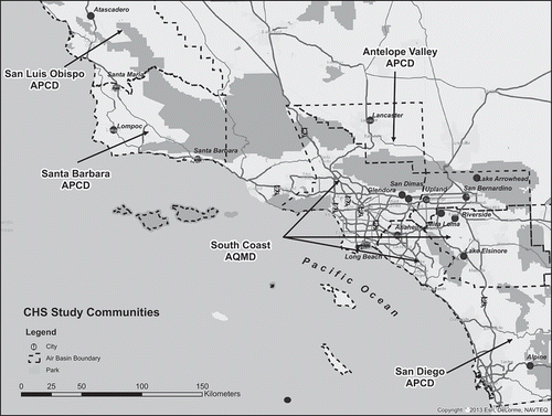 Figure 1. Map of CHS communities.